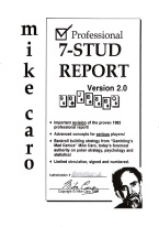 CARO PROFESSIONAL 7: STUD REPORT 