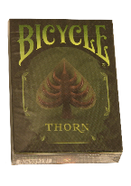 Bicycle Thorn Plastic playing cards, plastic poker playing cards, low vision cards, large print cards, jumbo index cards, paper cards, professional poker cards, used casino cards, Tally Ho cards, Tally Ho Viper cards, used Strip casino cards, Kem cards, Kem poker cards, Kem bridge cards, Kem jumbo cards, Kem standard index cards, Kem narrow jumbo cards, Kem Jacquard playing cards, bicycle cards, Theory 11 cards, Ellusionist playing cards, fantasy playing cards, nature playing cards, Copag plastic cards, poker cards, bridge cards, casino cards, playing cards, collector cards, tarot cards, magic cards, sports cards, Bee playing cards, Congress cards, Aviator playing cards, collectible card tins, Marilyn Monroe playing cards, Elvis playing cards, magician c