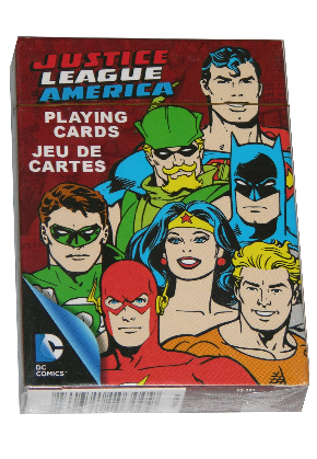 DC Comics Justice League of America Comic Art Illustrated Playing Cards SEALED