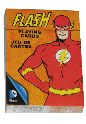 DC Comics The Flash Retro Art Illustrated Poker Playing Cards Deck NEW SEALED 