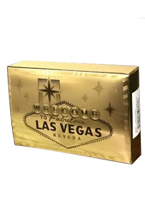 Las Vegas Sign Foil Plastic Playing Cards (Silver) - Silver