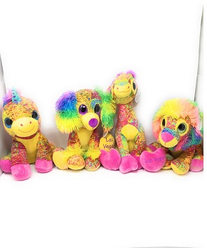 Rainbow Plush Animals  