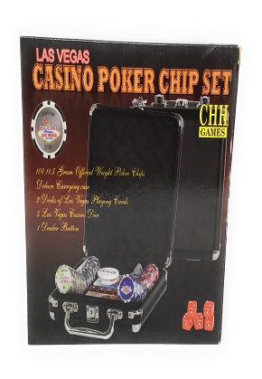 LV Casino Poker Chip Set Black Aluminum  