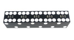Black Polished Casino Dice 19 mm (3/4”) 1 Stick of 5 Dice 