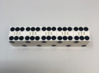 White Polished Casino Dice 19 mm (3/4”) 1 Stick of 5 
