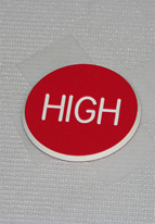 1.25 INCH RED/WHITE HIGH-HIGH-LOW 
