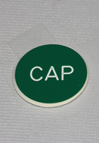 1.25 INCH GREEN CAP 