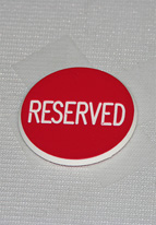 1.25 INCH RED RESERVED 
