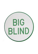 1.25 INCH BIG BLIND WHITE/GREEN 