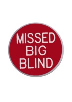 1.25 INCH MISSED BIG BLIND RED/WHITE 