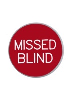 1.25 INCH MISSED BLIND RED/WHITE 