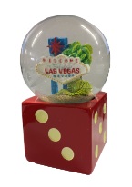 DICE SNOWGLOBE Las Vegas, Souvenirs, Vegas Themed. 