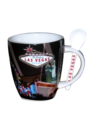  Aeisage Las Vegas Mug Souvenirs Nevada State Gifts LV Mugs  Black Tea Cup Las Vegas Purple Skyline American City Coffee Cups : Home &  Kitchen