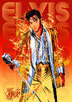 PETRUCCIO - ELVIS GOLD LAME Dogs Playing Poker, Batman, Bettie Page, Marilyn Monroe, Elvis, Indian Motorcycles, Three Stooges, Marvel, Superman, Spiderman, Iron Man, Captain America, Phillips 66, Farmall, Don?t Tread on Me, Ducks Unlimited, Louisville Slugger, Dukes of Hazard, Flintstone?s. Cowboy by Choice, Cowgirl by Choice, I Love Lucy, Moon Pie, Winchester Rifles, Colt 45, Budweiser, Vince Lombardi, Fender Stratocaster, Ford, Chevy, Mustang, Remington, Jack Daniels, Smith & Wesson, Wizard of Oz, Schonberg, Coke, Coca Cola, Budweiser, Jim Beam, Route 66, Corvette, Ford, I Love Lucy