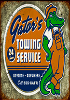 TORQUE - GATORS TOWING Dogs Playing Poker, Batman, Bettie Page, Marilyn Monroe, Elvis, Indian Motorcycles, Three Stooges, Marvel, Superman, Spiderman, Iron Man, Captain America, Phillips 66, Farmall, Don?t Tread on Me, Ducks Unlimited, Louisville Slugger, Dukes of Hazard, Flintstone?s. Cowboy by Choice, Cowgirl by Choice, I Love Lucy, Moon Pie, Winchester Rifles, Colt 45, Budweiser, Vince Lombardi, Fender Stratocaster, Ford, Chevy, Mustang, Remington, Jack Daniels, Smith & Wesson, Wizard of Oz, Schonberg, Coke, Coca Cola, Budweiser, Jim Beam, Route 66, Corvette, Ford, I Love Lucy