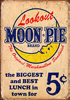 MOON PIE - BEST LUNCH Dogs Playing Poker, Batman, Bettie Page, Marilyn Monroe, Elvis, Indian Motorcycles, Three Stooges, Marvel, Superman, Spiderman, Iron Man, Captain America, Phillips 66, Farmall, Don?t Tread on Me, Ducks Unlimited, Louisville Slugger, Dukes of Hazard, Flintstone?s. Cowboy by Choice, Cowgirl by Choice, I Love Lucy, Moon Pie, Winchester Rifles, Colt 45, Budweiser, Vince Lombardi, Fender Stratocaster, Ford, Chevy, Mustang, Remington, Jack Daniels, Smith & Wesson, Wizard of Oz, Schonberg, Coke, Coca Cola, Budweiser, Jim Beam, Route 66, Corvette, Ford, I Love Lucy