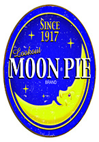 MOON PIE - ROUND SIGN Dogs Playing Poker, Batman, Bettie Page, Marilyn Monroe, Elvis, Indian Motorcycles, Three Stooges, Marvel, Superman, Spiderman, Iron Man, Captain America, Phillips 66, Farmall, Don?t Tread on Me, Ducks Unlimited, Louisville Slugger, Dukes of Hazard, Flintstone?s. Cowboy by Choice, Cowgirl by Choice, I Love Lucy, Moon Pie, Winchester Rifles, Colt 45, Budweiser, Vince Lombardi, Fender Stratocaster, Ford, Chevy, Mustang, Remington, Jack Daniels, Smith & Wesson, Wizard of Oz, Schonberg, Coke, Coca Cola, Budweiser, Jim Beam, Route 66, Corvette, Ford, I Love Lucy